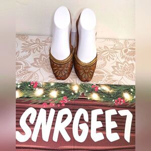 Indian Ethnic Punjabi Juttis Wedding Designer Mojari Bridal Leather Shoe Padded